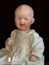 Gebruder Heubach 8" Bisque Character Baby Doll with Laughing Face — listing 5