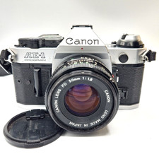 Canon AE-1 Program 35mm SLR Film Camera Body (Chrome) — listing 4