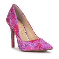 Jessica Simpson Metallic Pink Strappy Heeled Sandals, Women's Size 8.5 — listing 6