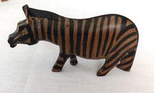 Hand-Carved Wooden Zebra Bookends, Pair (African Folk Art) — listing 5