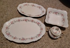 Edelstein Bavaria Maria Theresia 'Sanford' Dinner Plate with Grey Poppy Floral & Gold Trim — listing 6
