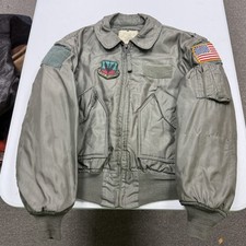 US Military CWU-45/P Flight Jacket, Sage/Tan, Size 42-44 Tan/desert — listing 5
