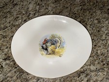 Homer Laughlin Eggshell Georgian Turkey Platter, Oval Serving Platter with Gold Trim — listing 6