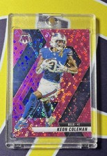 2024 Panini Mosaic Keon Coleman Blue Reactive Prizm Rookie Card No. 333 — listing 2