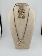 TAT2 Designs Multi-Layer 5-Strand Necklace with Turquoise & Gold-Tone Coin Pendants — listing 4