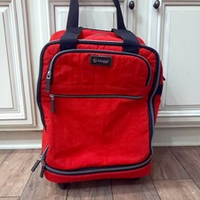 Biaggi Foldable Rolling Duffel Bag Red — listing 5