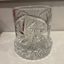 Cut Crystal Two-Piece Hurricane Lamp (Candle Holder Base with Shade) — listing 6