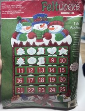 Feltworks Snow Friends Advent Calendar Felt Applique Kit #8118 — listing 3