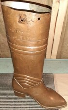 Decorative Pierced Metal Boot-Form Umbrella Stand / Vase Holder — listing 4