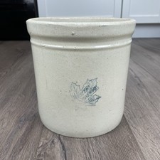 Western Stoneware Monmouth Pottery 8-inch Art Nouveau Blue Vase