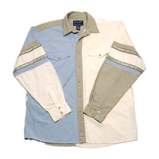 Wrangler Western Shirt Men's Brown Plaid Flannel Pearl Snap Long Sleeve XL — listing 4