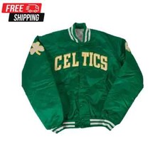 Boston Celtics Wool & Leather Varsity Letterman Jacket JH Design