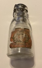 Die-Cut Milk Bottle Shaped Tin Sign "Drink Milk with Vitamin D for Health & Vitality" — listing 4