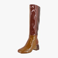 Circus by Sam Edelman Women's White Leather Chunky Lug Sole Chelsea Boots, Size 7.5, listing 2