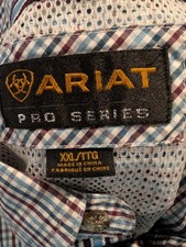 Ariat Pro Series Men's Long Sleeve Plaid Western Button-Up Shirt, Size XXL — listing 4