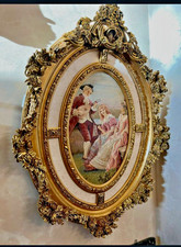 Vintage Gold Rococo Ornate Wall Candle Sconce, Molded Resin/Syroco Style — listing 6