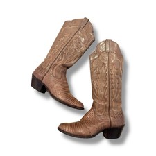 Panhandle Slim Women's Lizard Skin Cowboy Boots — listing 6