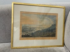Antique Hand-Colored English Engraving of Kneeling Figure, circa 1813 — listing 5