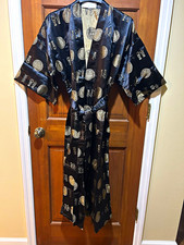 Vintage Asian Costume Doll in Silk Fur-Trimmed Cape and Green Silk Robe with Staff — listing 2