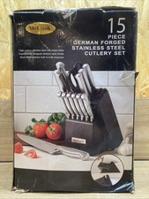 McCook 15-Piece German Forged Stainless Steel Knife Block Set — listing 6
