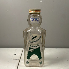Green Glass Figural Toby Jug / Character Pitcher (Standing Bearded Man)