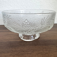 Tiara Indiana Glass Ponderosa Pine Pattern Textured Goblets (Set) — listing 4