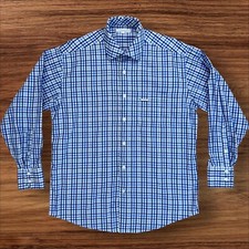 Alex Cannon Men's Orange Plaid Short Sleeve Camp Collar Shirt Size S — listing 4