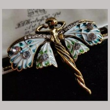 Antique Art Nouveau Gilt Cast Metal Footed Jewelry Casket with Floral Repoussé Design and Original Fabric Lining