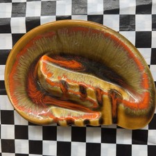 Vintage Brown Drip Glaze Redware Pottery Jardiniere Pot — listing 4