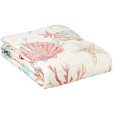 Coastal Coral Reef Print Decorative Throw Pillow — listing 4