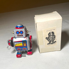 Mechanical Walking Robot-7 Tin Wind-Up Toy with Original Box — listing 6