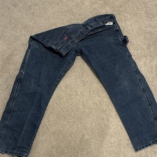 Men's Blue Denim Jeans, Medium Wash, Relaxed/Straight Fit — listing 4