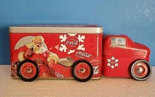Coca-Cola Santa Claus Delivery Truck Collectible Tin with Spinning Wheels — listing 2