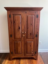 Antique 19th Century American Cherry Two-Door Wardrobe / Armoire (Knockdown Kist) — listing 3