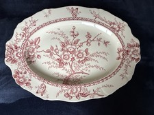 Alfred Meakin 'Medway' Red Transferware Covered Vegetable Tureen — listing 3