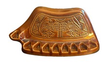 Ceramic Hanukkah Menorah (9-Branch Hanukkiah) with White & Blue Glaze — listing 4
