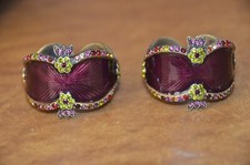 Jay Strongwater Enamel & Swarovski Crystal Frog Napkin Rings (Set) — listing 3