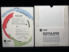 Trane Ductulator Air Duct Sizing Calculator (English and SI Metric Units) with Sleeve — listing 3