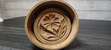 Antique Turned Wood Butter Mold / Butter Press with Plunger — listing 4