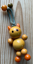Tykie Toy Bakelite Beaded Jointed Clown Figure Pull Toy — listing 3