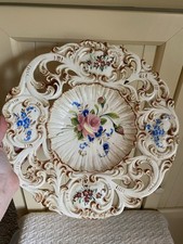 Italian Hand-Painted Terracotta Majolica Small Dishes, Set of 3 (Pear and Rose Patterns) — listing 2