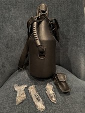 Faux Leather Single-Bottle Wine Tote Bag with Embroidered Tree Design — listing 2