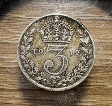 Antique George V Silver Threepence Coin Bracelet — listing 3