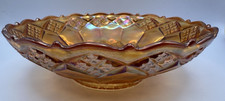 Marigold Carnival Glass Ruffled Console Bowl, 11.5 in. — listing 5