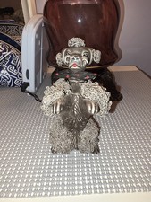 Vintage Ceramic Poodle Puppy Figurine (White, Textured Coat) — listing 3