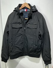 Tommy Hilfiger Outerwear Men's Navy Nylon Bomber Jacket — listing 3
