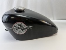 Custom Harley-Davidson Sportster Peanut Fuel Tank, Metallic Blue Candy Paint
