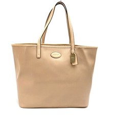 Coach Metro Tote Crossbody in Blue Coated Canvas with Tan Leather Trim — listing 2