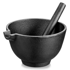 Antique Cast Iron Mortar and Pestle Apothecary Spice Grinder — listing 3