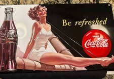 Coca-Cola "Call for the Genuine" Reproduction Tin Advertising Sign — listing 3